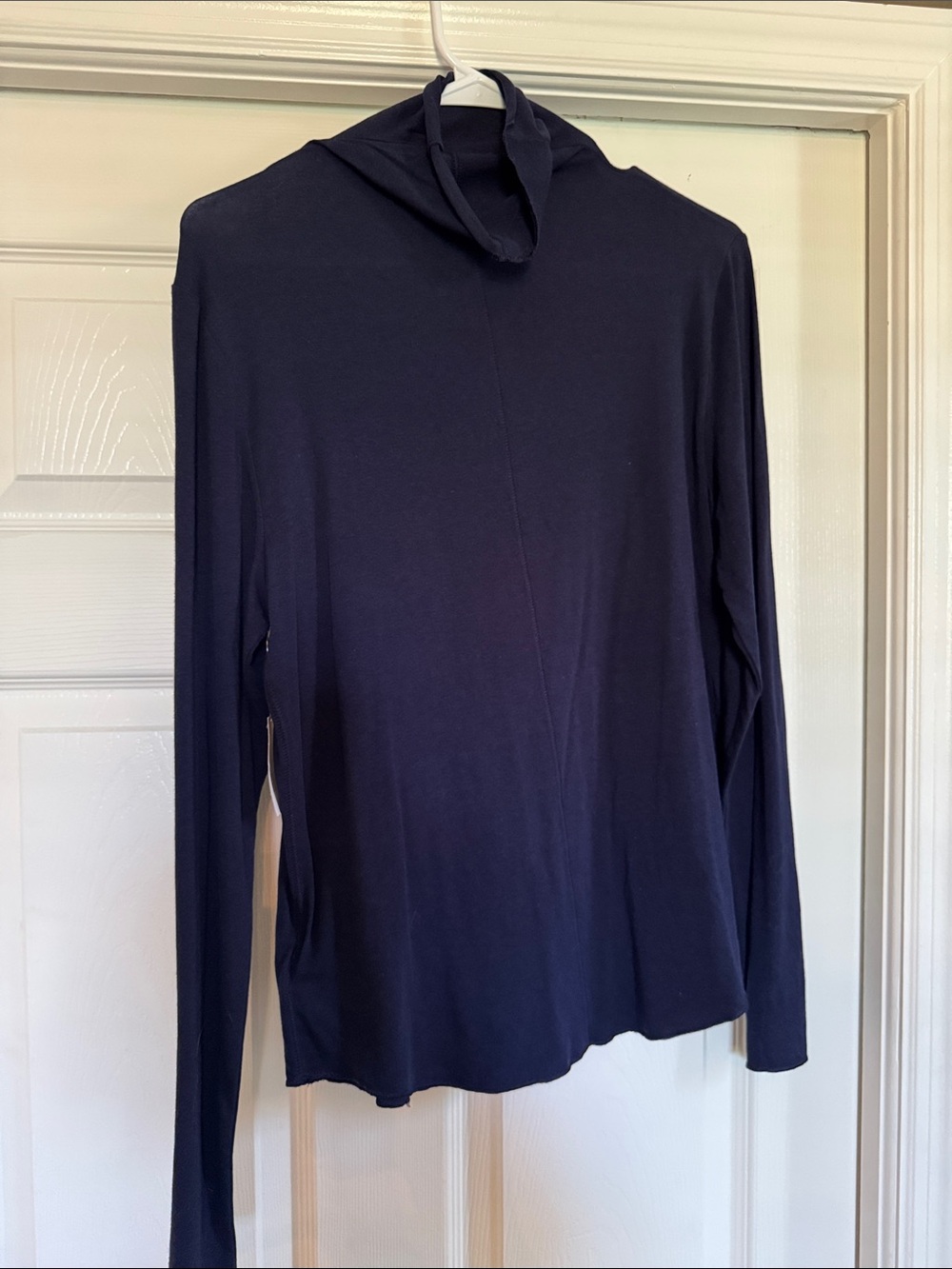 GAP Navy Ribbed Turtleneck Top